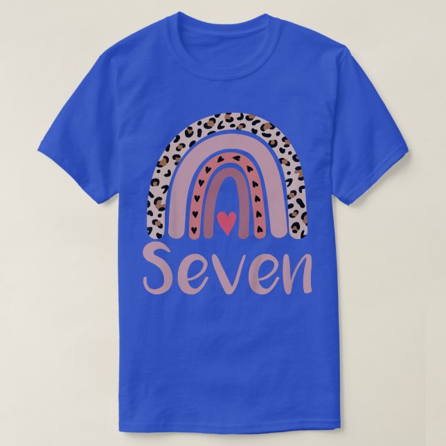 Camiseta Corte de la fiesta de cumpleaños Rainbow Leopard p (Diseño del anverso)
