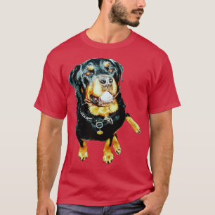 Camiseta Corte de la posición del asiento del Rottweiler
