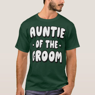 Camiseta Corte De La Tía Del Grupo De Coincidencia GroomBac
