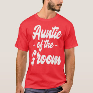 Camiseta Corte De La Tía Del Grupo De Coincidencia GroomBac