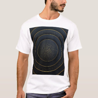 Camiseta Corte de papel de lujo: Gradiente dorado.
