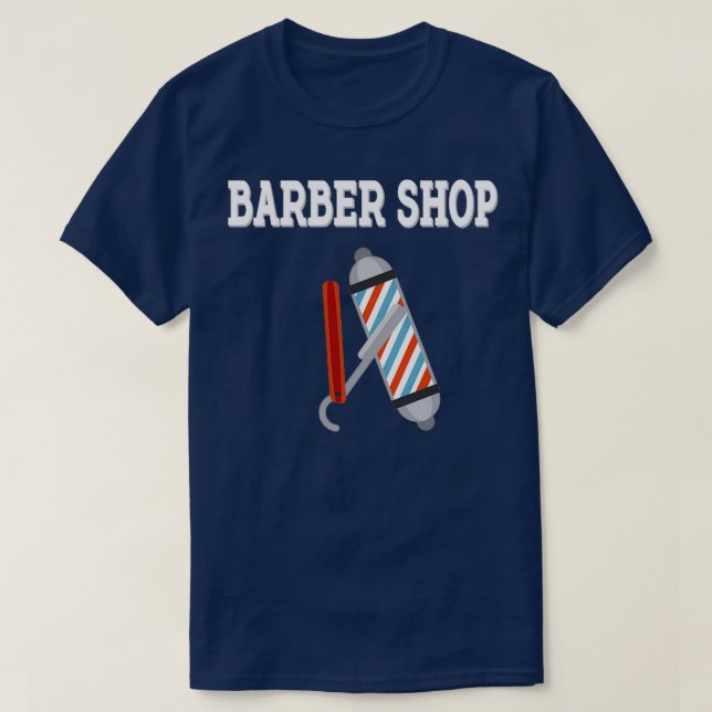 Camiseta Corte de pelo de la peluquería Menx27s 2 (Diseño del anverso)