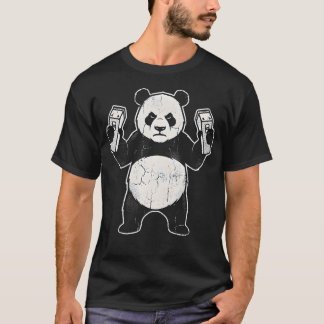 Camiseta Corte de pelo divertido de animales barber panda