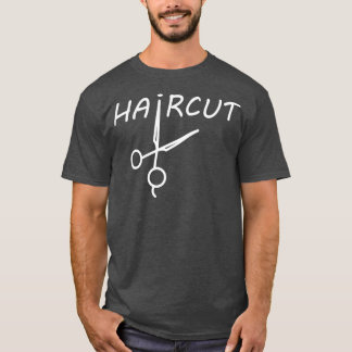 Camiseta corte de pelo negro gracioso t Barber s