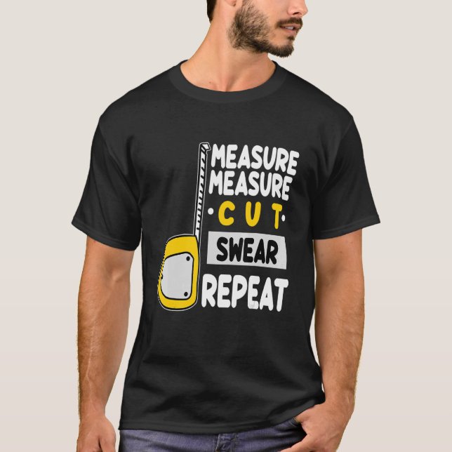 Camiseta Corte de repetición de Woodworki del carpintero de (Anverso)