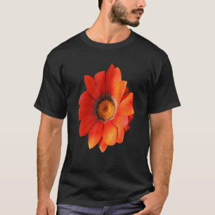 Camiseta Corte de vectores de flores de Gazania naranja