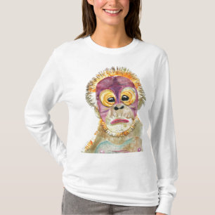 Camiseta Corte del ORANGUTÁN de la acuarela