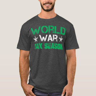 Camiseta Corte divertida a contable de guerra de temporada