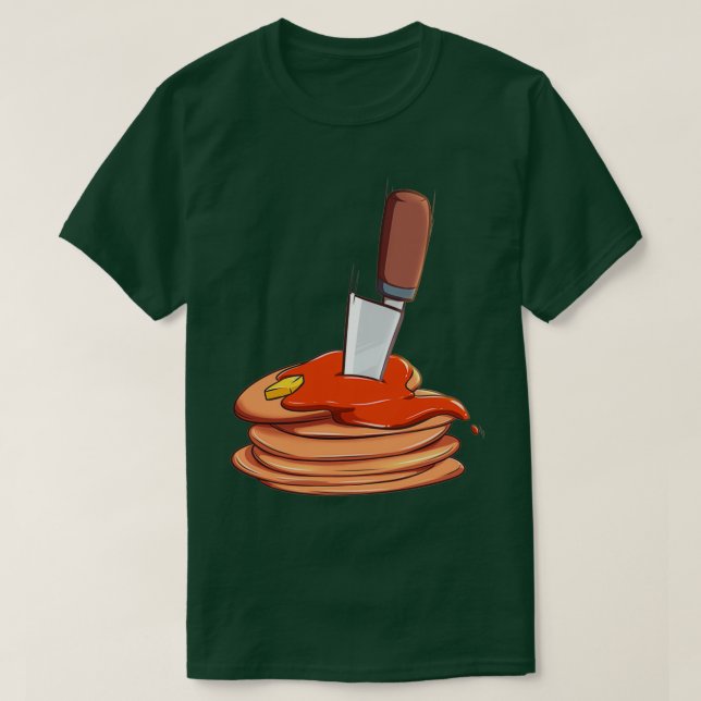 Camiseta Corte Knife Pancake Halloween Cute Food Classic TS (Diseño del anverso)