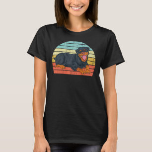 Camiseta Corte Rottweiler Gráfico Rottweiler Mamá Papá Perr