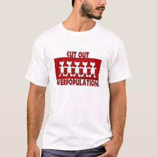 Camiseta ¡Corten la sobrepoblación! Perros