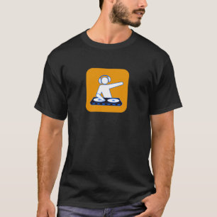 Camiseta Cortes de DJ en naranja