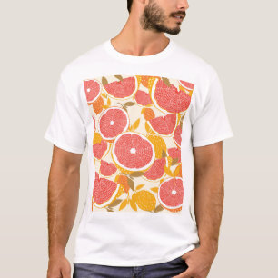 Camiseta Cortes de pomelo con hojas