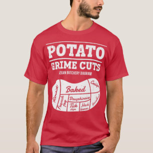 Camiseta Cortes de Potato Grime impulsados por verduras Gra