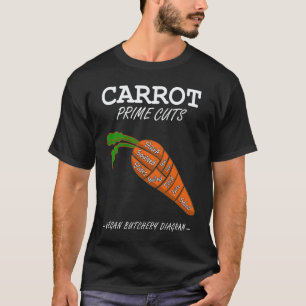 Camiseta Cortes Prime de Zanahoria Vegana Carnicero Vegetar