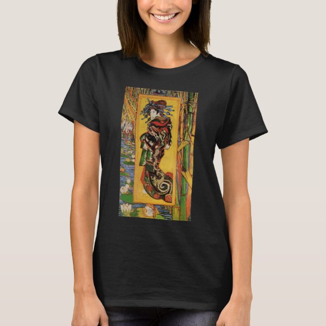 Camiseta Cortesana japonesa Oiran por Vincent van Gogh (Anverso)