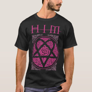 Camiseta Cortesía de su banda Tee Heartagram tee Pink Him B