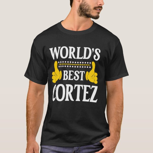 Camiseta Cortez Apellido Equipo familia Apellido Mejor Mund (Anverso)