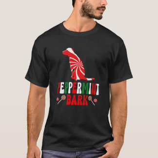 Camiseta Corteza de menta premium de Navidad para perros Ha