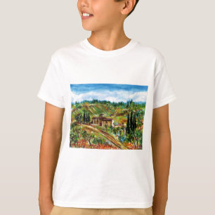 CAMISETA CORTIJO VIEJO, OLIVOS EN EL PAISAJE DE TOSCANA