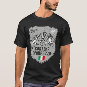 Camiseta Cortina D Ampezzo Mountain Italia Emblem