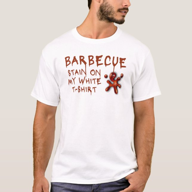 Camiseta Cortina de parrillada en mi blanco (Anverso)