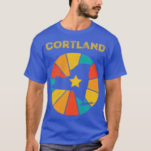 Camiseta Cortland New York Vintage Distresage Souvenir 1