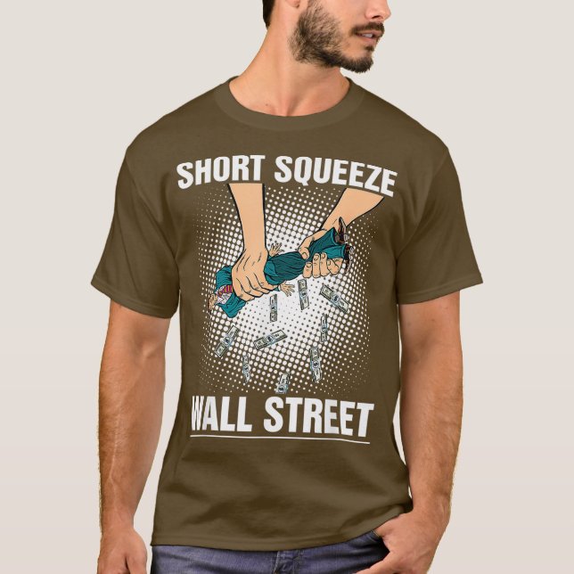 Camiseta Corto apretón en Wall Street Funny Broker de Bolsa (Anverso)