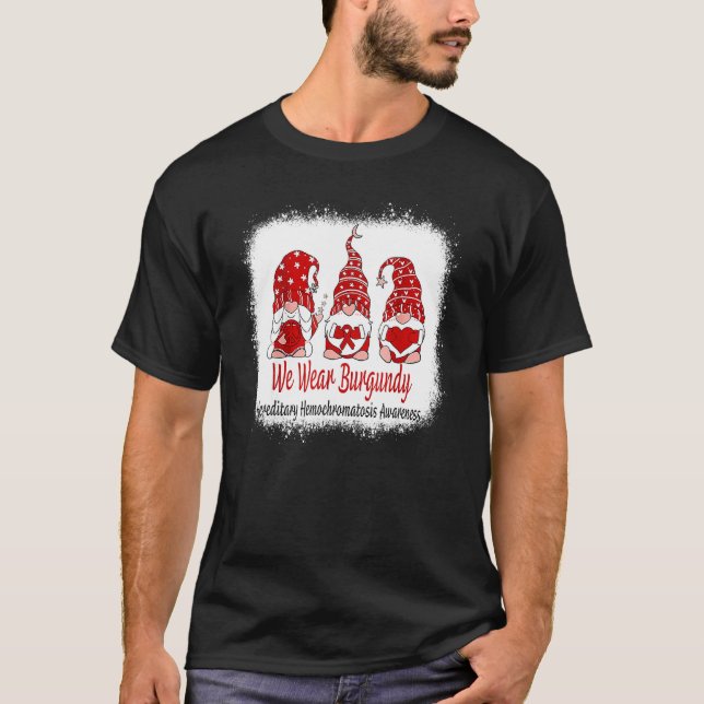 Camiseta Corto de conciencia de la hemocromatosis hereditar (Anverso)