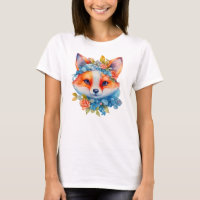 Corto Naranja Fox con corona floral