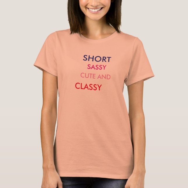 Camiseta Corto y elegante (Anverso)
