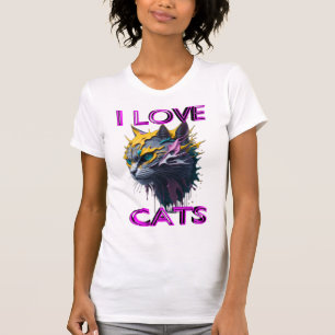 Camiseta Corto y encantador gato s6