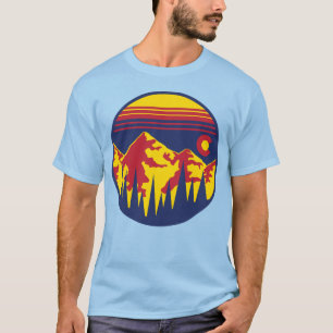 Camiseta Cortocircuito-Manga de los cielos de Colorado