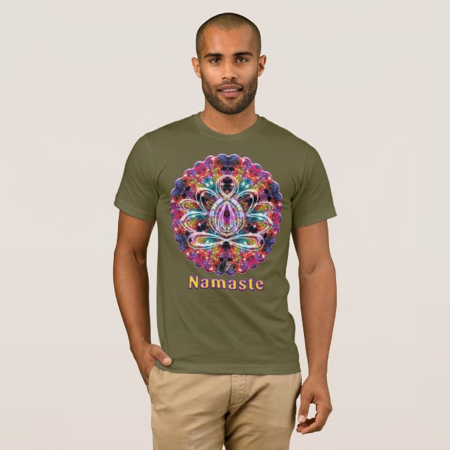 Camiseta Coruscation Zen Lotus Namaste (Anverso completo)