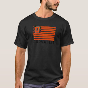 Camiseta Corvallis bandera de los Estados Unidos de América