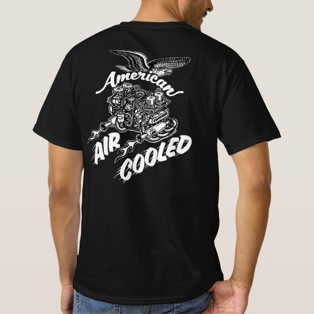 Camiseta Corvario del motor delantero americano refrigerado (Reverso)