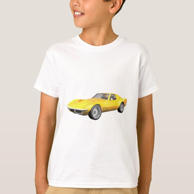 Camiseta Corvette 1970: Fin amarillo (Anverso)