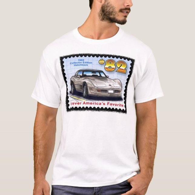 Camiseta Corvette 1982 de la ventana trasera de la edición (Anverso)