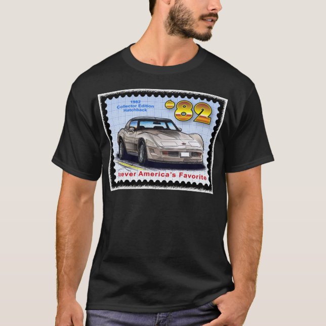 Camiseta Corvette 1982 de la ventana trasera de la edición (Anverso)
