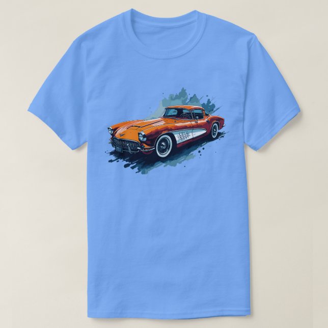 Camiseta Corvette de Chevrolet clásico 1953 (Diseño del anverso)