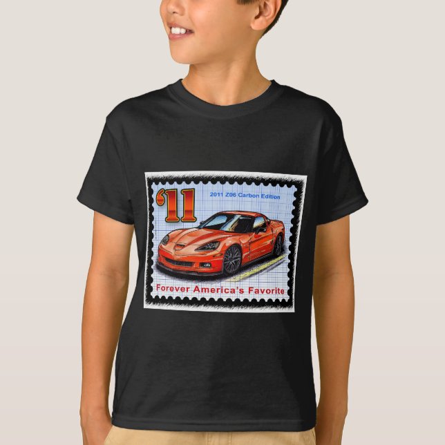 Camiseta Corvette de la edición del carbono 2011 Z06 (Anverso)