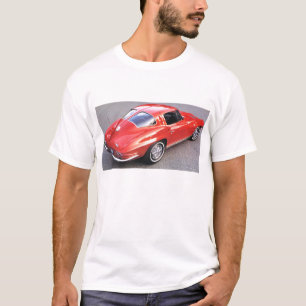 Camiseta Corvette de ventana de división roja