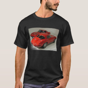 Camiseta Corvette de ventana dividida en rojo clásico