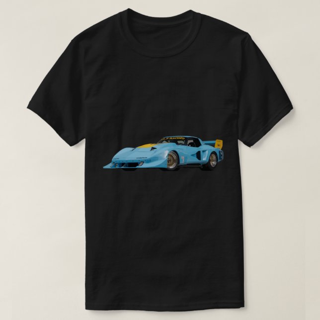 Camiseta Corvette Racecar 1977 Corvette Super Vette IMSA (Diseño del anverso)