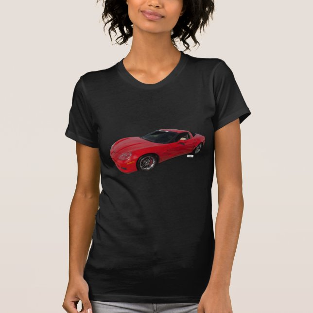 Camiseta Corvette rojo (Anverso)