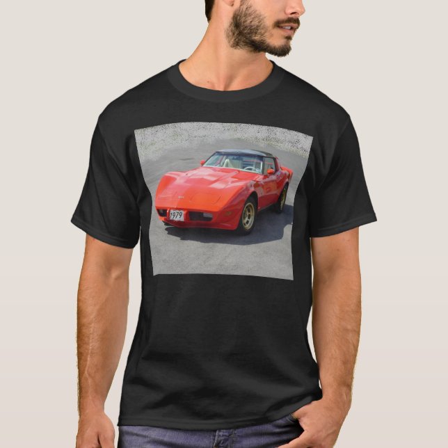 Camiseta Corvette Rojo de 1979 (Anverso)
