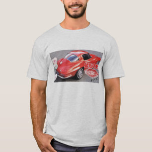 Camiseta Corvette rojo Valentine Classic