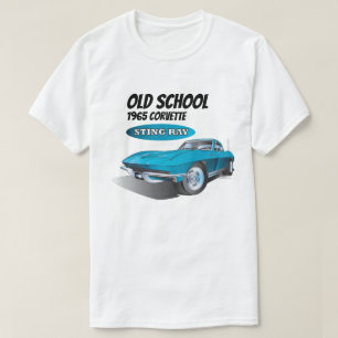Camiseta Corvette stingray de escuela antigua de 1965