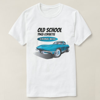 Camiseta Corvette stingray de escuela antigua de 1965