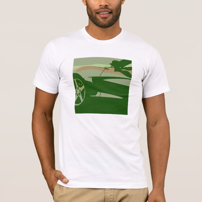 Camiseta Corvette verde de camuflaje (Anverso)